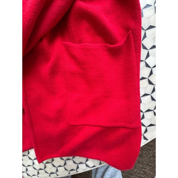 J.Crew Factory Red Cotton Sweater Blazer Size L 100% Cotton - Picture 4 of 7